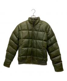 SCHAFFEN（シャッフェン）の古着「ラムレザーダウンジャケット」｜グリーン