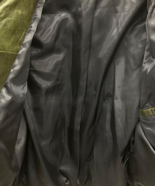 SCHAFFEN（シャッフェン）SCHAFFEN (シャッフェン) ラムレザーダウンジャケット グリーン サイズ:4の古着・服飾アイテム