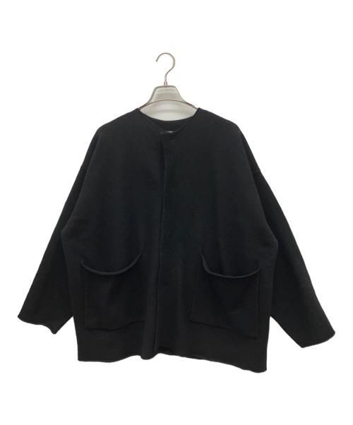KAGURE（カグレ）KAGURE (カグレ) ウールノーカラージャケット ブラック サイズ:Freeの古着・服飾アイテム