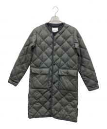 TAION（タイオン）の古着「パイピイングダウンキルティングジャケット」｜グリーン