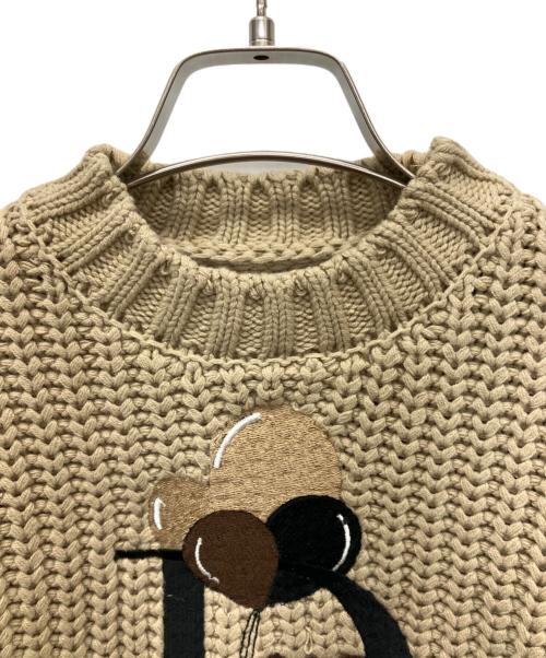 darich（ダーリッチ）darich (ダーリッチ) 厚手ニット ベージュ サイズ:Free 未使用品の古着・服飾アイテム