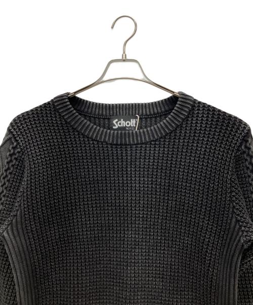 Schott（ショット）Schott (ショット) 厚手ニット ブラック サイズ:Mの古着・服飾アイテム