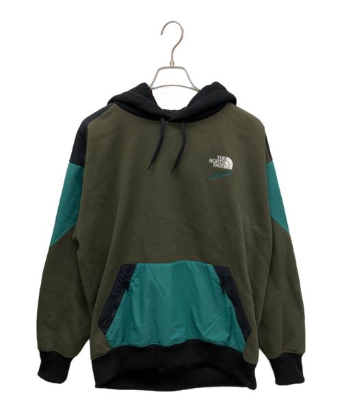 THE NORTH FACE（ザ ノース フェイス）THE NORTH FACE (ザ ノース フェイス) 92 エクストリームスウェットフーディ カーキ×ブラック サイズ:Lの古着・服飾アイテム