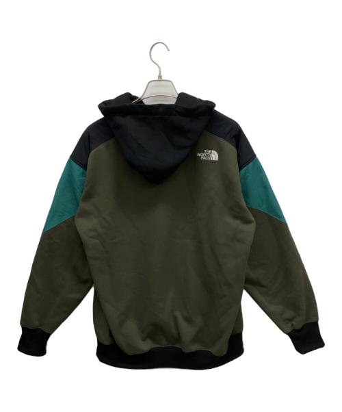 THE NORTH FACE（ザ ノース フェイス）THE NORTH FACE (ザ ノース フェイス) 92 エクストリームスウェットフーディ カーキ×ブラック サイズ:Lの古着・服飾アイテム