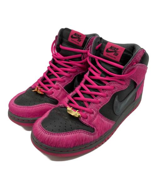 NIKE SB（ナイキエスビー）NIKE SB (ナイキエスビー) Run The Jewels (ランザジュエルズ) SB DUNK HIGH PRO QS ブラック×アクティブピンク サイズ:27㎝の古着・服飾アイテム