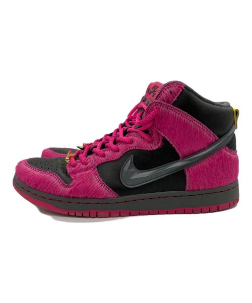 NIKE SB（ナイキエスビー）NIKE SB (ナイキエスビー) Run The Jewels (ランザジュエルズ) SB DUNK HIGH PRO QS ブラック×アクティブピンク サイズ:27㎝の古着・服飾アイテム