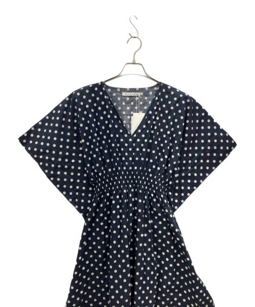 MARIHA（マリハ）MARIHA (マリハ) 半袖ワンピース ネイビー×ホワイト サイズ:36 未使用品の古着・服飾アイテム