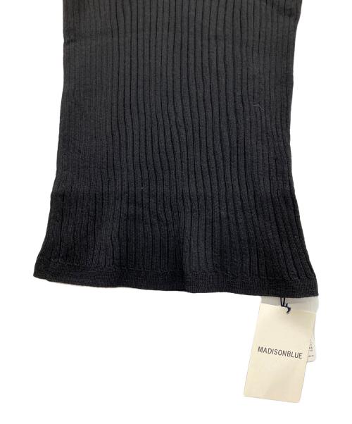 MADISON BLUE（マディソンブルー）MADISON BLUE (マディソンブルー) 薄手ニット ブラック サイズ:S 未使用品の古着・服飾アイテム