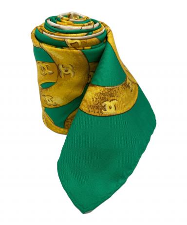 中古・古着通販】CHANEL (シャネル) シルクスカーフ グリーン