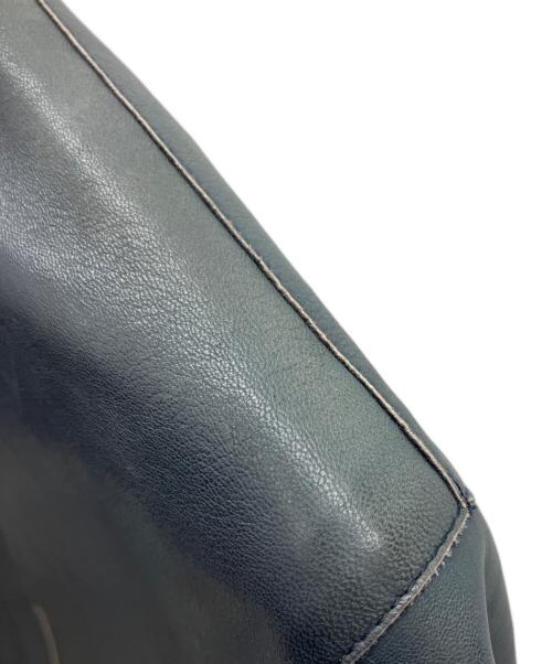 HUGO BOSS（ヒューゴ ボス）HUGO BOSS (ヒューゴ ボス) レザージャケット ネイビー サイズ:-の古着・服飾アイテム
