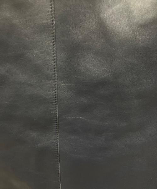HUGO BOSS（ヒューゴ ボス）HUGO BOSS (ヒューゴ ボス) レザージャケット ネイビー サイズ:-の古着・服飾アイテム