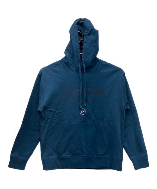 Saturdays NYC（サタデーズ ニューヨーク）Saturdays NYC (サタデーズ ニューヨーク) FRAGMENT DESIGN (フラグメントデザイン) パーカー ブルー サイズ:Lの古着・服飾アイテム