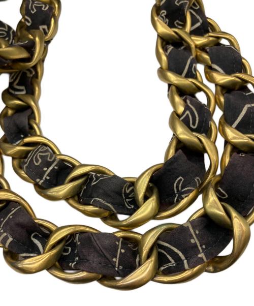 CHANEL（シャネル）CHANEL (シャネル) バンダナ型キルティングトートバッグ ブラックの古着・服飾アイテム