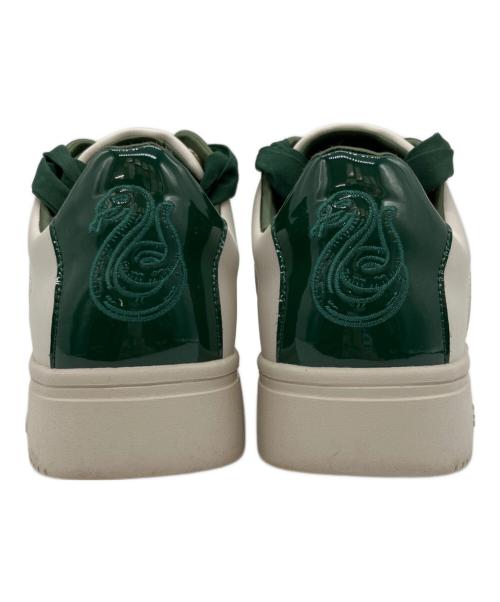 HARRY POTTER（ハリーポッター）HARRY POTTER (ハリーポッター) +DIANA (プラスダイアナ) ローカットスニーカー ホワイト×グリーン サイズ:24㎝の古着・服飾アイテム