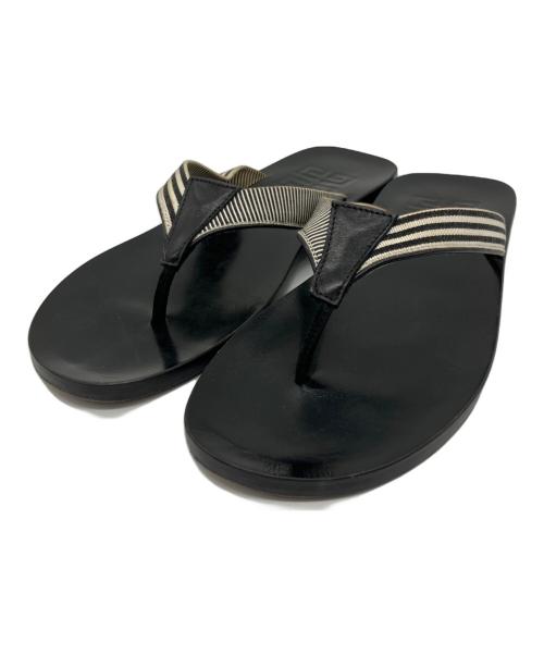 GIVENCHY（ジバンシィ）GIVENCHY (ジバンシィ) レザービーチサンダル ブラック サイズ:41の古着・服飾アイテム