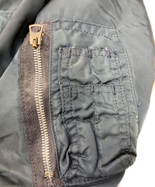 ALPHA（アルファ）ALPHA (アルファ) USA製MA-1ジャケット ブルー サイズ:Sの古着・服飾アイテム