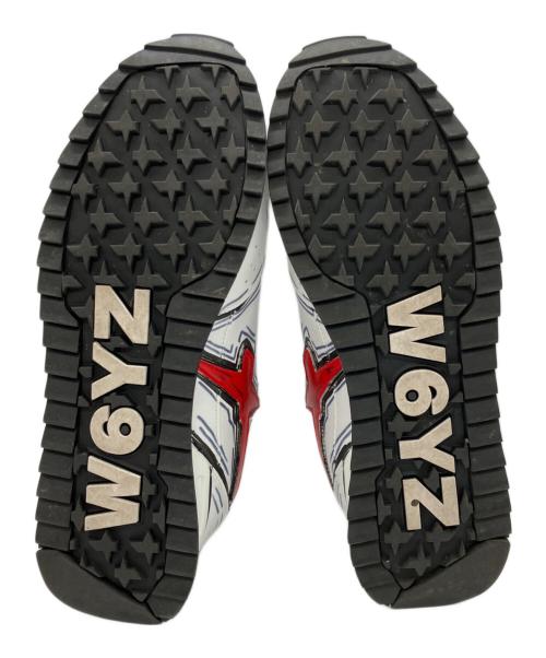 W6YZ（ウィズ）W6YZ (ウィズ) ハンドペイント ロイヤルフラッシュ ホワイト サイズ:26.5の古着・服飾アイテム