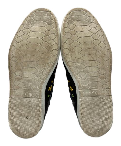 JIMMY CHOO（ジミーチュウ）JIMMY CHOO (ジミーチュウ) 10周年記念ハイカットスニーカー ブラック サイズ:43の古着・服飾アイテム