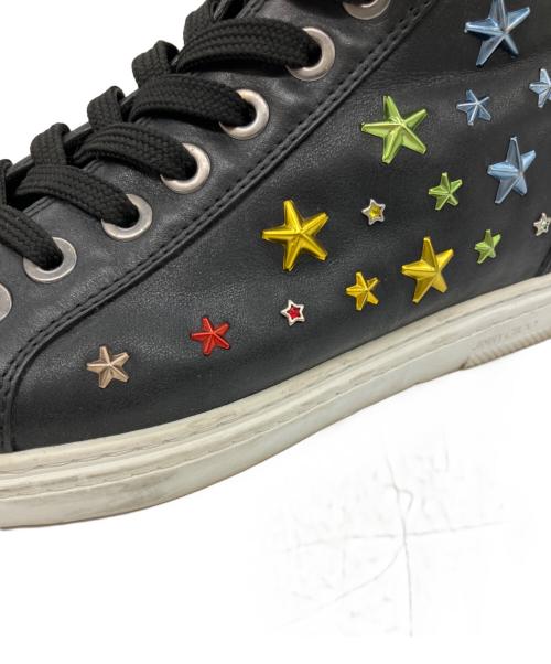 JIMMY CHOO（ジミーチュウ）JIMMY CHOO (ジミーチュウ) 10周年記念ハイカットスニーカー ブラック サイズ:43の古着・服飾アイテム