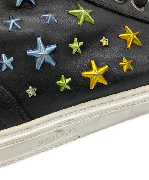 JIMMY CHOO（ジミーチュウ）JIMMY CHOO (ジミーチュウ) 10周年記念ハイカットスニーカー ブラック サイズ:43の古着・服飾アイテム