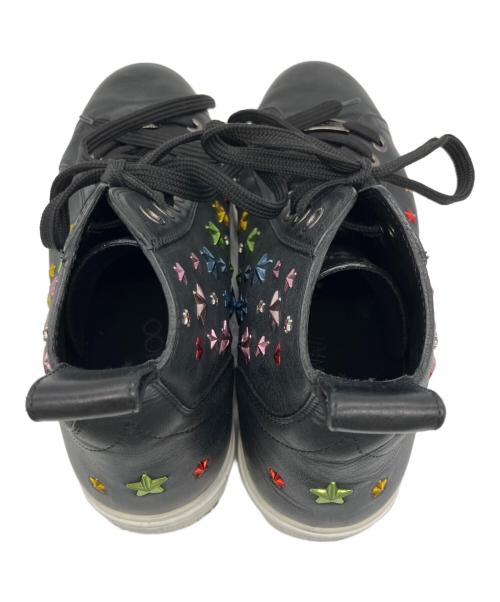 JIMMY CHOO（ジミーチュウ）JIMMY CHOO (ジミーチュウ) 10周年記念ハイカットスニーカー ブラック サイズ:43の古着・服飾アイテム