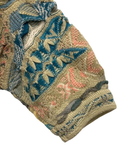 Coogi（クージー）Coogi (クージー) 3D厚手カーディガン ベージュ サイズ:SSの古着・服飾アイテム