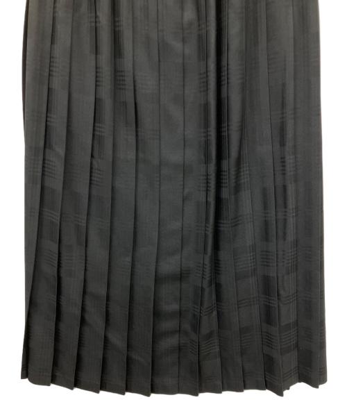 ticca（ティッカ）ticca (ティッカ) シャドウチェックプリーツスカート ブラック サイズ:F 未使用品の古着・服飾アイテム
