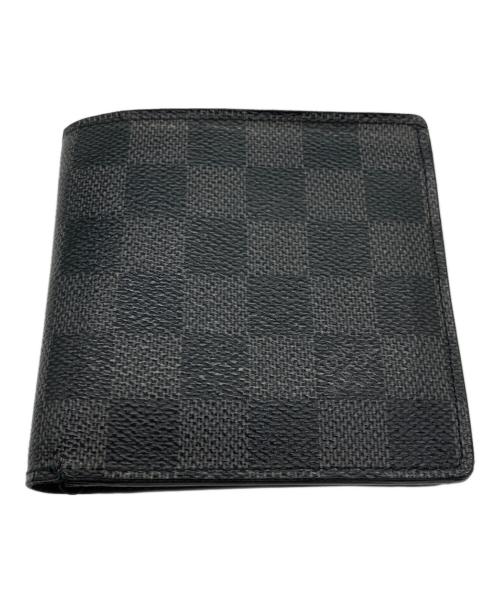 LOUIS VUITTON（ルイ ヴィトン）LOUIS VUITTON (ルイ ヴィトン) 2つ折り財布 ブラックの古着・服飾アイテム