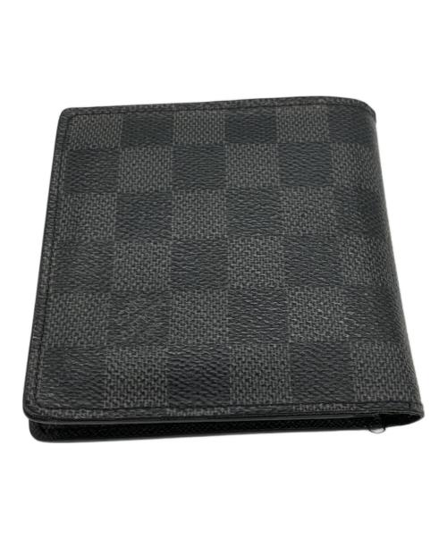 LOUIS VUITTON（ルイ ヴィトン）LOUIS VUITTON (ルイ ヴィトン) 2つ折り財布 ブラックの古着・服飾アイテム