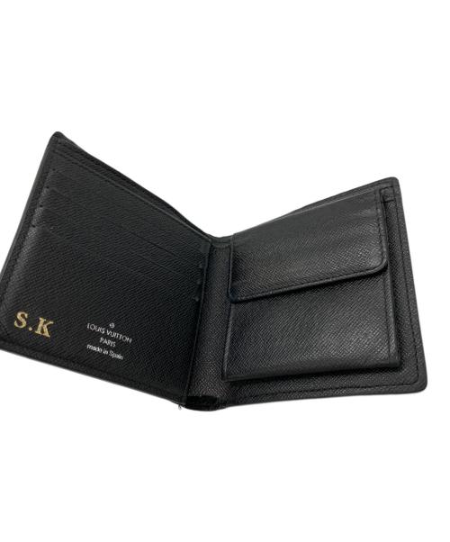 LOUIS VUITTON（ルイ ヴィトン）LOUIS VUITTON (ルイ ヴィトン) 2つ折り財布 ブラックの古着・服飾アイテム