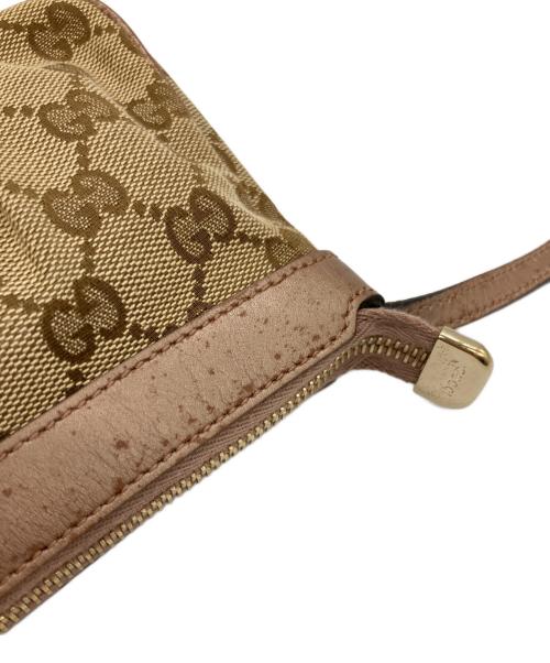 GUCCI（グッチ）GUCCI (グッチ) ショルダーポーチ ベージュ×ピンクの古着・服飾アイテム