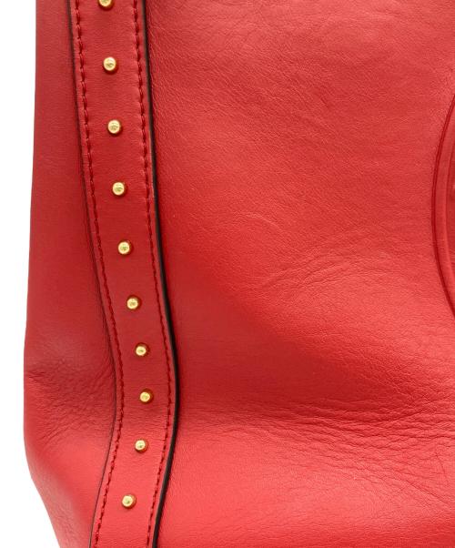 BALMAIN（バルマン）BALMAIN (バルマン) 2WAYフリンジバッグ レッドの古着・服飾アイテム