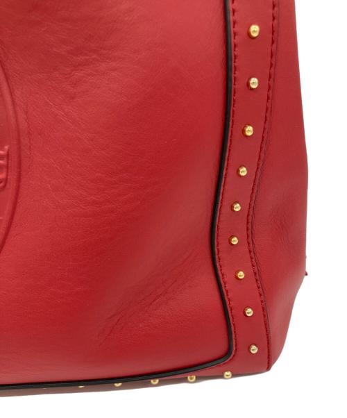 BALMAIN（バルマン）BALMAIN (バルマン) 2WAYフリンジバッグ レッドの古着・服飾アイテム