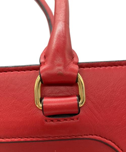 BALMAIN（バルマン）BALMAIN (バルマン) 2WAYフリンジバッグ レッドの古着・服飾アイテム