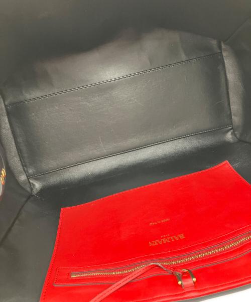 BALMAIN（バルマン）BALMAIN (バルマン) 2WAYフリンジバッグ レッドの古着・服飾アイテム