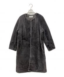 MOTOMACHI Zelal（モトマチゼラール）の古着「ノーカラームートンコート」｜グレー