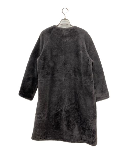 MOTOMACHI Zelal（モトマチゼラール）MOTOMACHI Zelal (モトマチゼラール) ノーカラームートンコート グレー サイズ:11AR 未使用品の古着・服飾アイテム