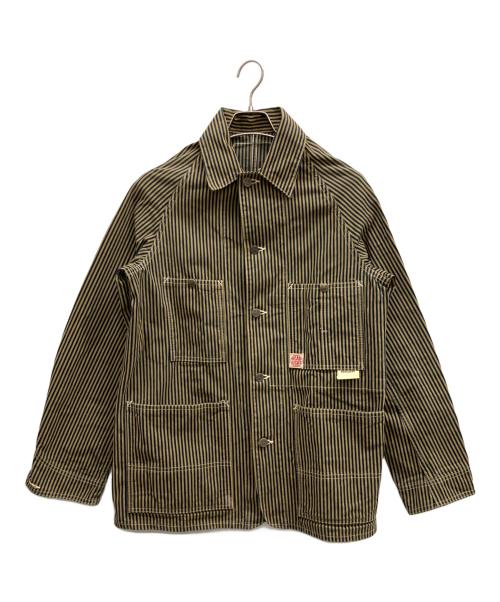 HEADLIGHT（ヘッドライト）HEADLIGHT (ヘッドライト) シャツジャケット イエロー×ネイビー サイズ:36の古着・服飾アイテム