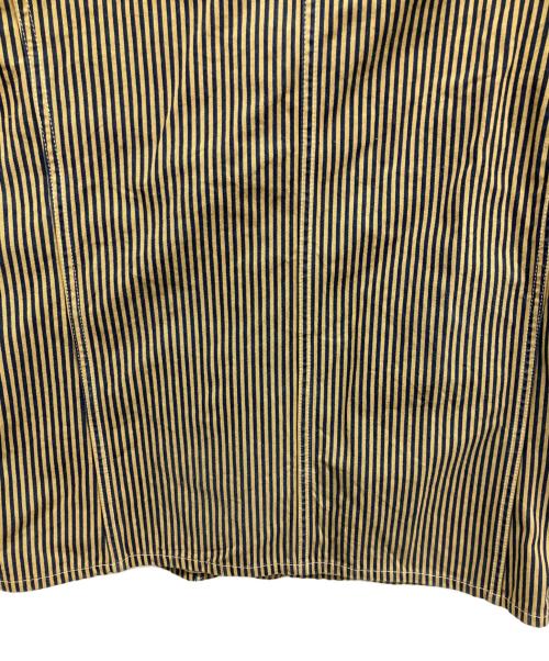 HEADLIGHT（ヘッドライト）HEADLIGHT (ヘッドライト) シャツジャケット イエロー×ネイビー サイズ:36の古着・服飾アイテム