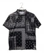 New Era×Bristolニューエラ×ブリストル）の古着「BANDANA POLO SHIRT」｜ブラック