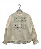 haupiaハウピア）の古着「バンドカラーシャツ」｜ベージュ