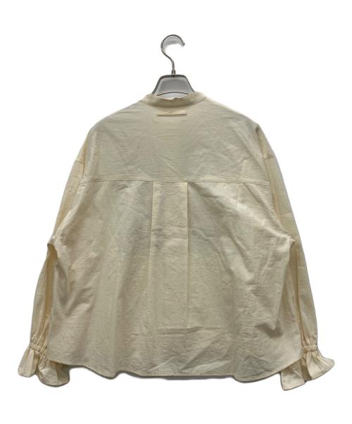 haupia（ハウピア）haupia (ハウピア) バンドカラーシャツ ベージュ サイズ:38の古着・服飾アイテム