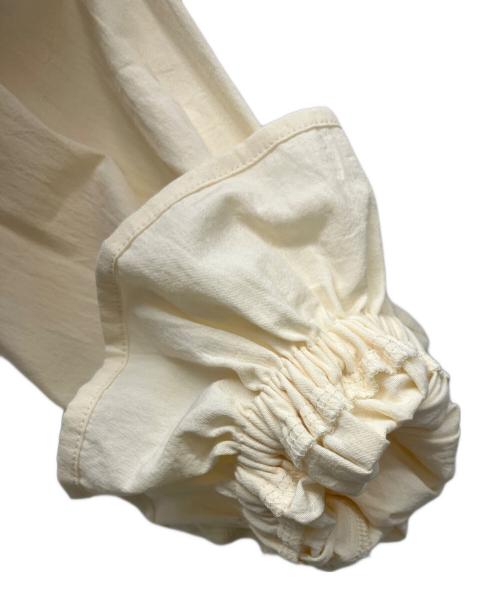 haupia（ハウピア）haupia (ハウピア) バンドカラーシャツ ベージュ サイズ:38の古着・服飾アイテム