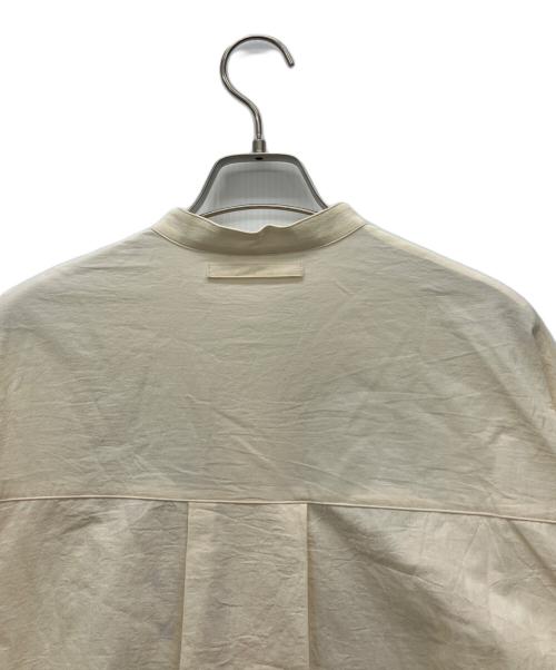 haupia（ハウピア）haupia (ハウピア) バンドカラーシャツ ベージュ サイズ:38の古着・服飾アイテム