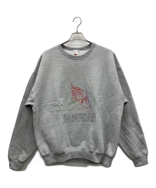 FRUIT OF THE LOOM（フルーツオブザルーム）FRUIT OF THE LOOM (フルーツオブザルーム) RADIO EVA (ラヂオエヴァ) スウェット グレー サイズ:XLの古着・服飾アイテム