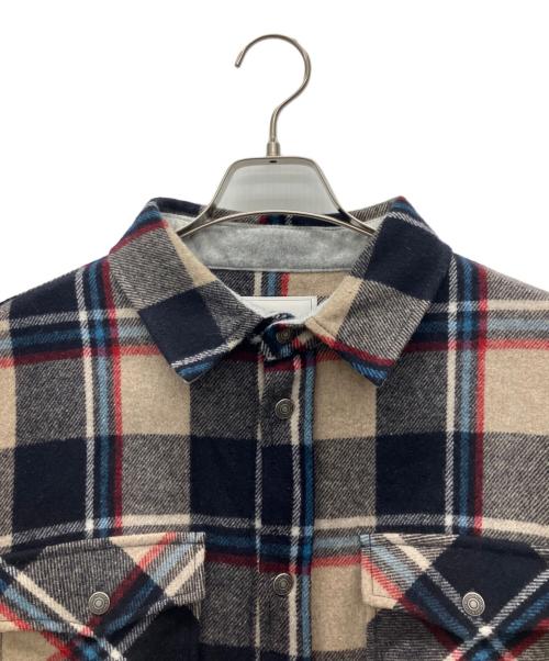 WOOLRICH（ウールリッチ）WOOLRICH (ウールリッチ) オンブレウールシャツ ブルー サイズ:Lの古着・服飾アイテム