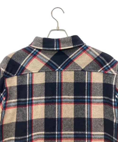 WOOLRICH（ウールリッチ）WOOLRICH (ウールリッチ) オンブレウールシャツ ブルー サイズ:Lの古着・服飾アイテム