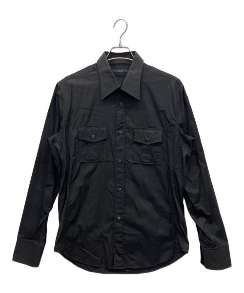 GUCCI（グッチ）GUCCI (グッチ) 長袖シャツ ブラック サイズ:42の古着・服飾アイテム