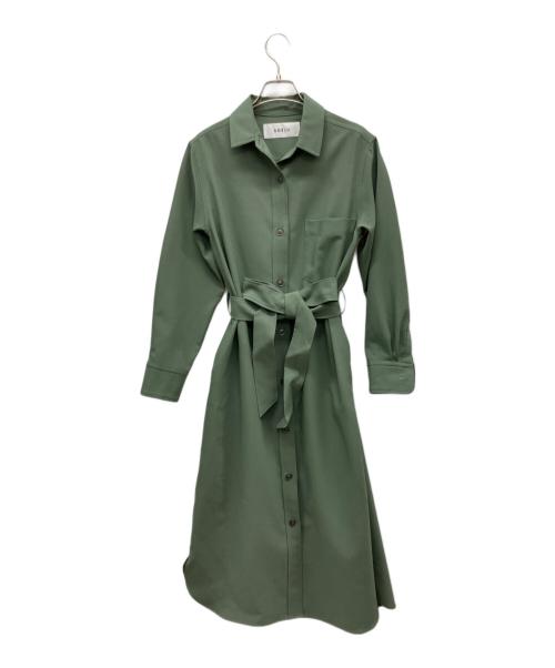 SOEJU（ソージュ）SOEJU (ソージュ) ソフトオックスシャツワンピース グリーン サイズ:Sの古着・服飾アイテム