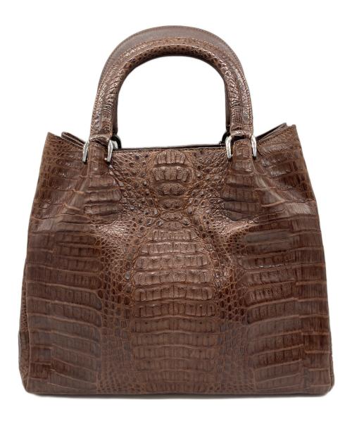 JRA（ジェーアールエー）JRA (ジェーアールエー) ハンドバッグ ブラウンの古着・服飾アイテム